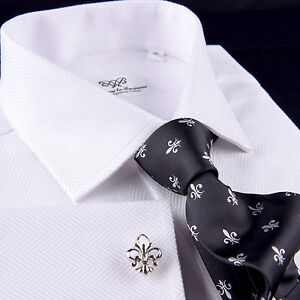 twill white dress shirt