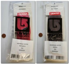 BURTON snowboards 2005 VINTAGE headband RED or BROWN NEW in package