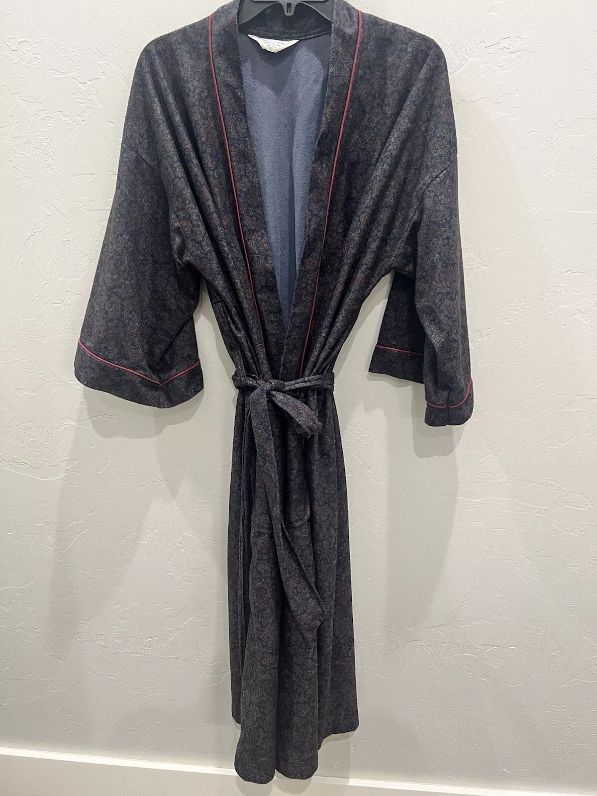 Christian Dior Monsieur Robe Paisley Robe Unisexe Taille Unique Made In USA