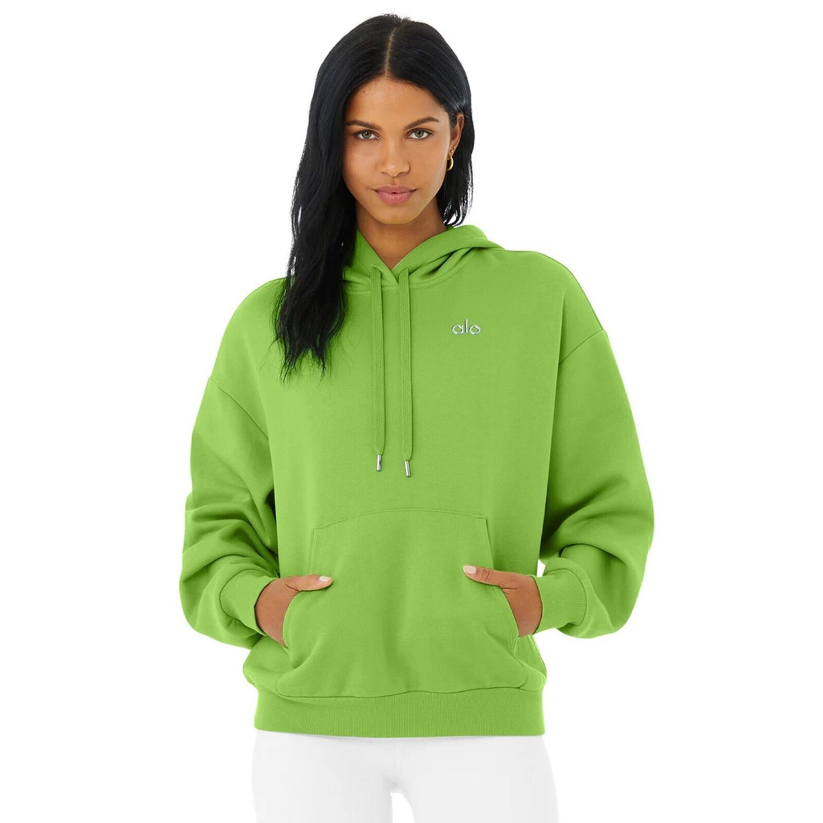 Alo Yoga Accolade Hoodie Green Apple L | eBay