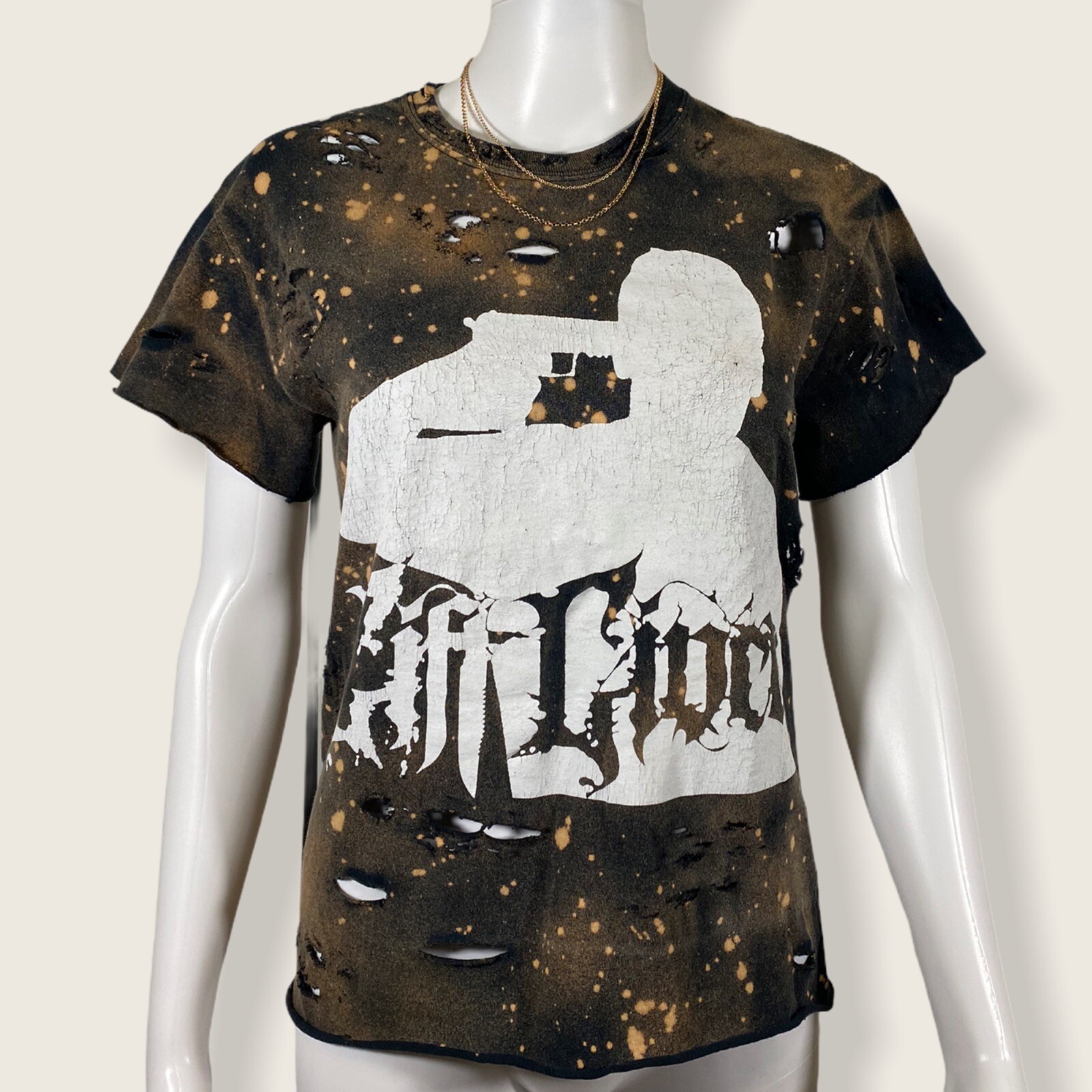 Gift Giver Distressed Metal Band Tshirt Womens Size S | Ebay