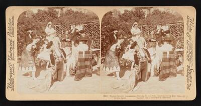 Spain Typical Spanish amusement--dancing in the wine gardens duri - Old Photo