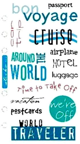 Adesivos de férias adesivo frase café transparente viagem boa viagem scrapbooking artesanato - Imagem 2 de 3