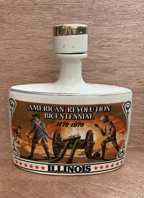 Vintage Early Times Illinois Bicentennial Decanter 1976 leer