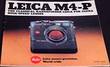 Original Leica M-4P Brochure 1984 Edition - Excellent