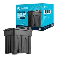 Swell Pond Filter Box  25,000 Pond Filtration for Garden  inc UV (without Pump)