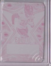 Jerome Ford 2023 Leaf 1/1 Un-Autographed Printing Plate Exotic Magenta Peacock