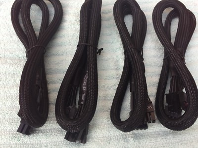 LOT 4 Pcs  EVGA 8 PIN TO 8 pin VGA Power  Cable  ORIGINAL PART G2 G3 G5 GQ GM P2