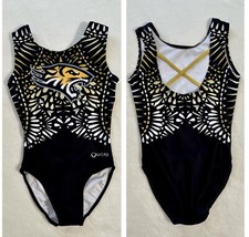 QUATRO gymnastics Leotard TOWSON Tiger D1 College UNIVERSITY NCAA Leo GK Sz: CL