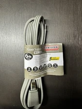 Certified Appliance Accessories 6ft Power Supply Cord (15-0346) - Gray