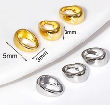 18k Gold Plated & Silver Pendant Clasps Pinch Bails Connectors Bail Buckle K122