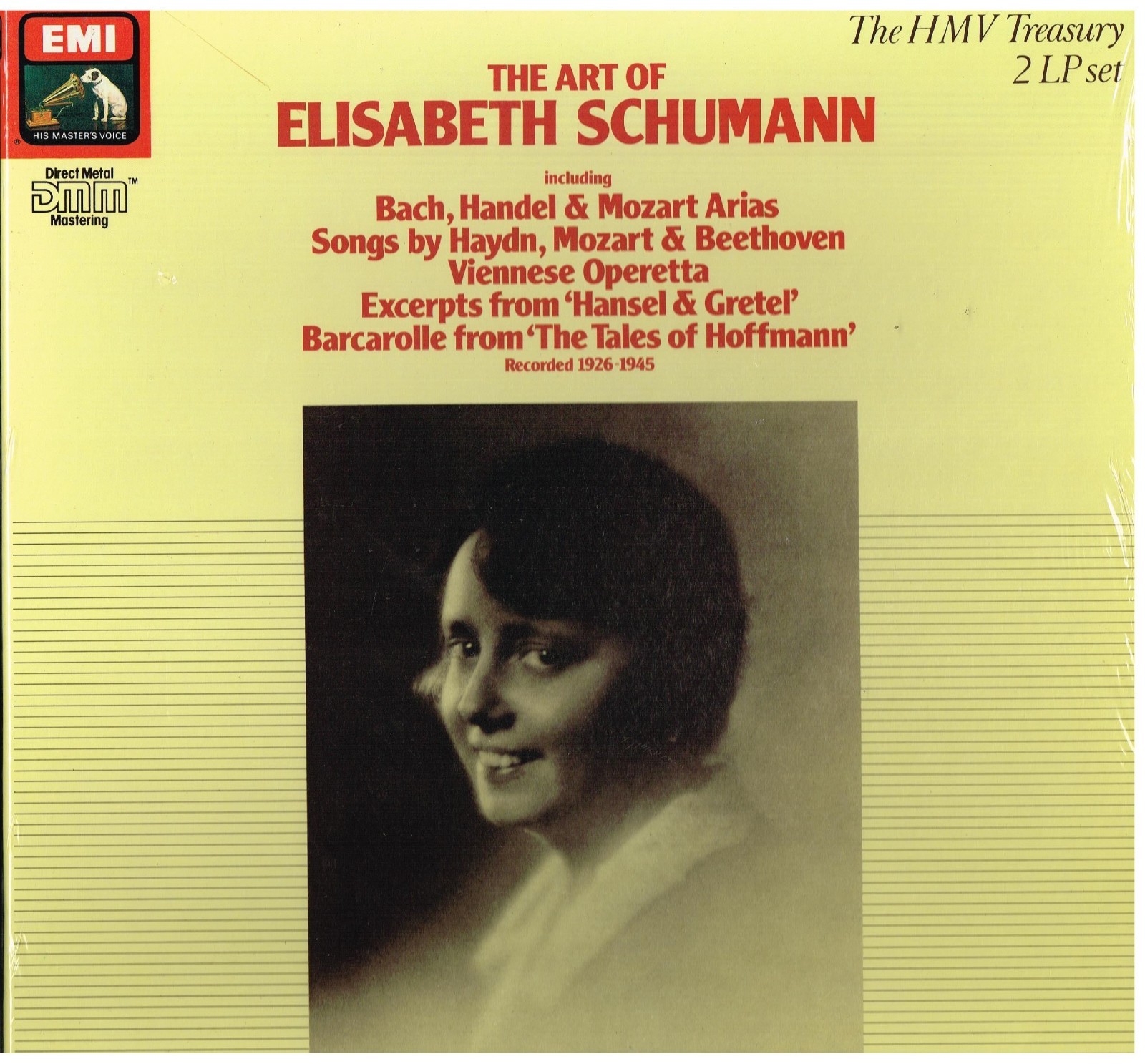 The Art Of Elisabeth Schumann: Bach, Handel, Mozart, Etc - LP