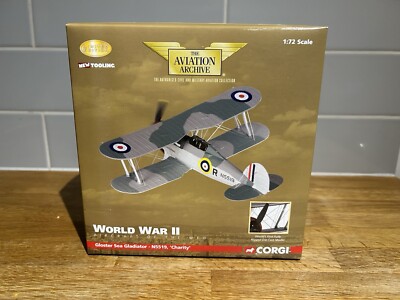 CORGI Gloster SEA GLADIATOR RAF Flugzeug von MTO JAGDFLUG ''Charity'' N5519