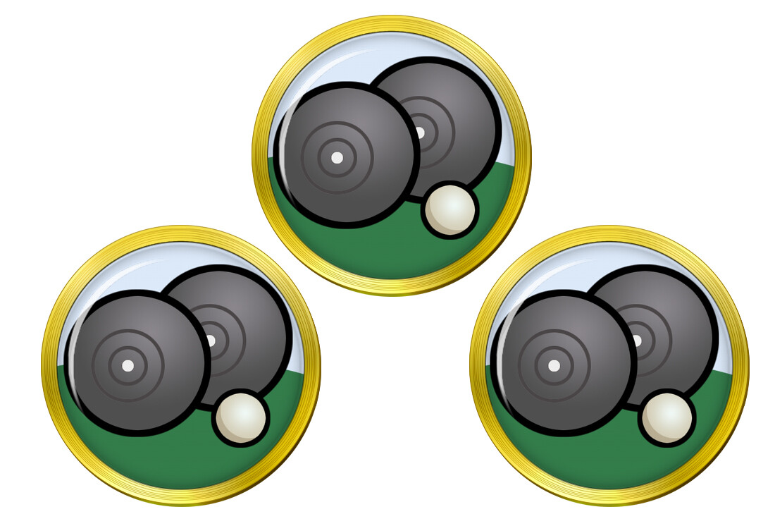 Lawn Bowls Golf Ball Markers
