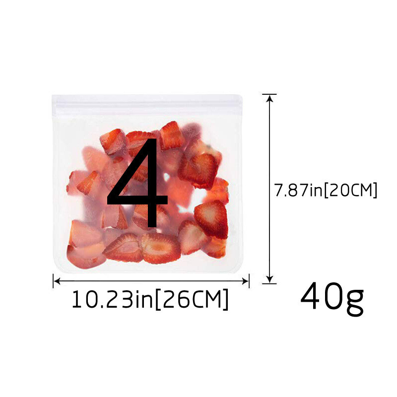 EcoFriendly Reusable Food Storage Bags Leakproof Ziplock Snacks