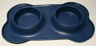 Dog Cat Food & Water Mess Catcher Placemat Silicone Tray Non Slip *No Bowls*