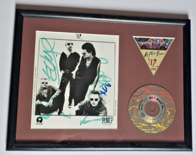U2 - Originalautogramme der gesamten Band - orig. After Show Pass - Interview CD