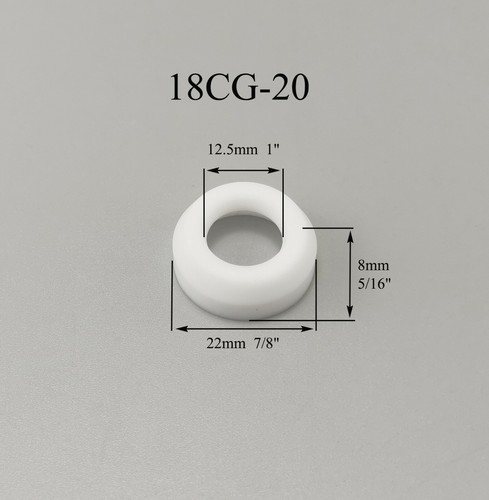Aisladores de lentes de gas 18CG-20 TIG juntas de taza aptos para DB PTA SR WP 17 18 26 5 PIEZAS - Imagen 3 de 4