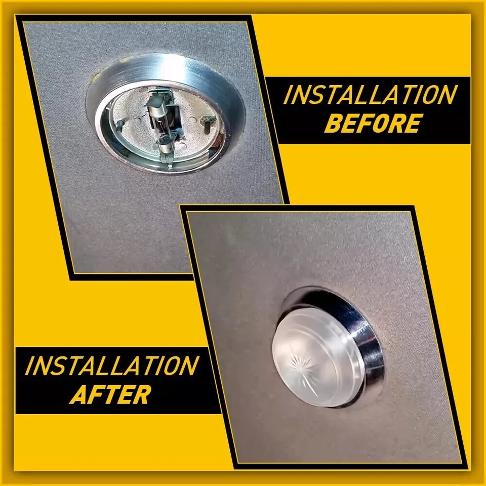 Round Dome Light Base & Lens Fits For Most 1971-1981 GM Chevrolet Chevy Cars  Foto 4 de 4