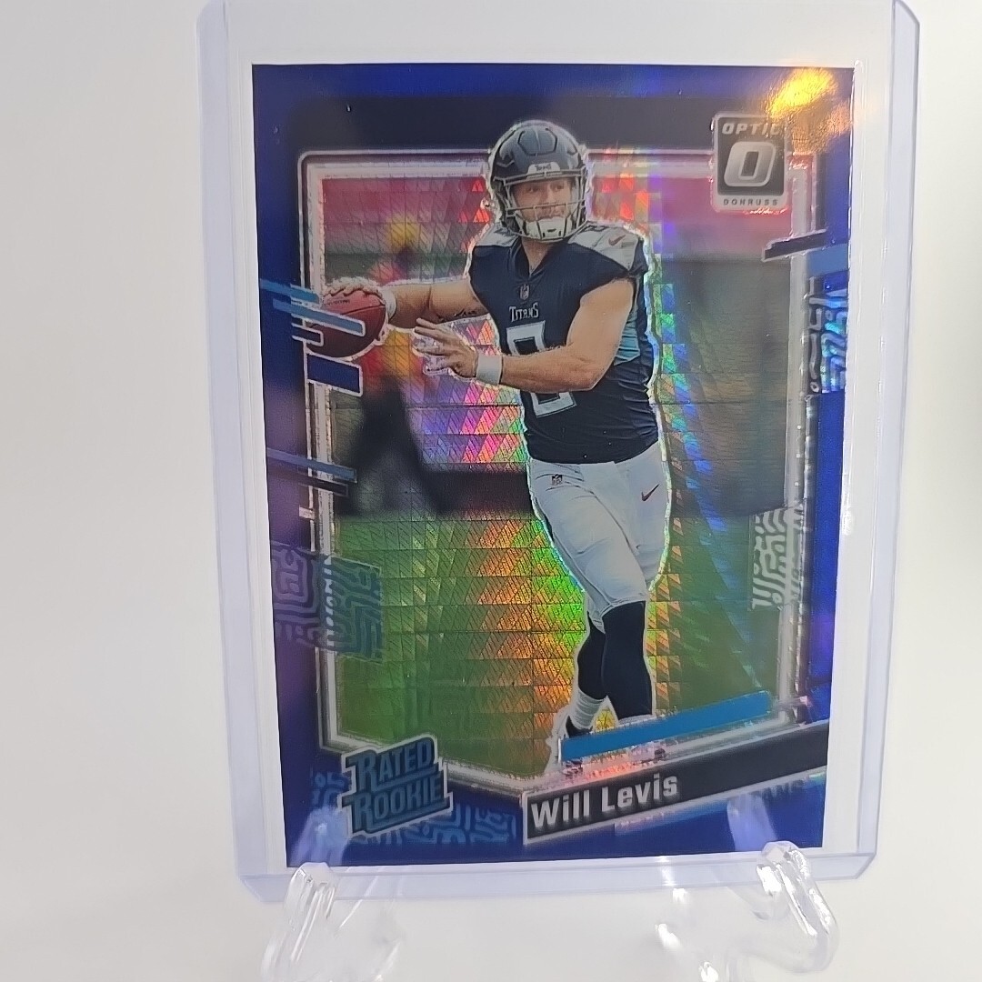 2023 Panini Donruss Optic - Rated Rookie Blue Hyper Prizm #298 Will Levis (RC)