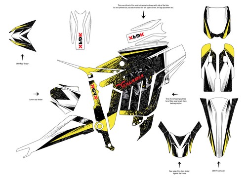 Graphic Kit Decal Vinyl Wrap Sticker 23+ TALARIA STRING MX MOTORCROSS Full Body - Picture 6 of 8