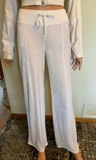Bebe Sport Women White Casual Pants Sz XS Made in USA