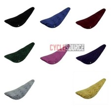 BICYCLE BIKE LOWRIDER BANANA SEAT SADDLE VELOUR FOR 20" BIKES, Various Colors