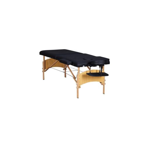 Basic Portable Folding Massage Table Black With Carry Case NIB  FAST US SHIP - Picture 1 of 2