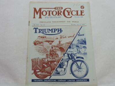 June 1st 1944 The Motor Cycle Triumph In War And Piece BSA TT And