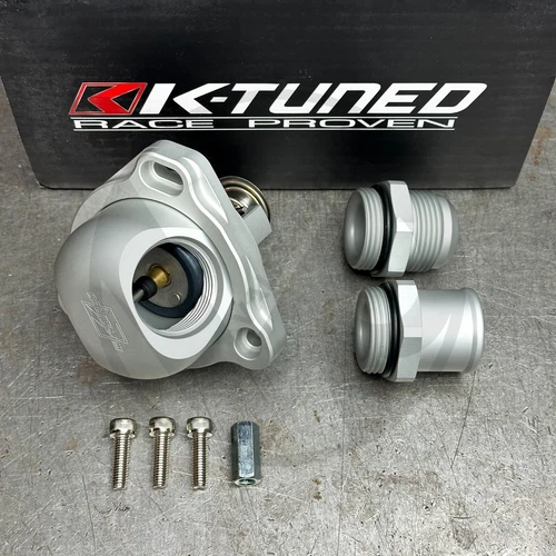 K-Tuned Swivel Neck Thermostat -16AN & 1.25" Hose End Honda Acura K20 K24 Series