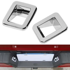 🌟Chrome Rear License Plate Light Lamp Cover Trim Frame Bezel For Ford F150 21+ 