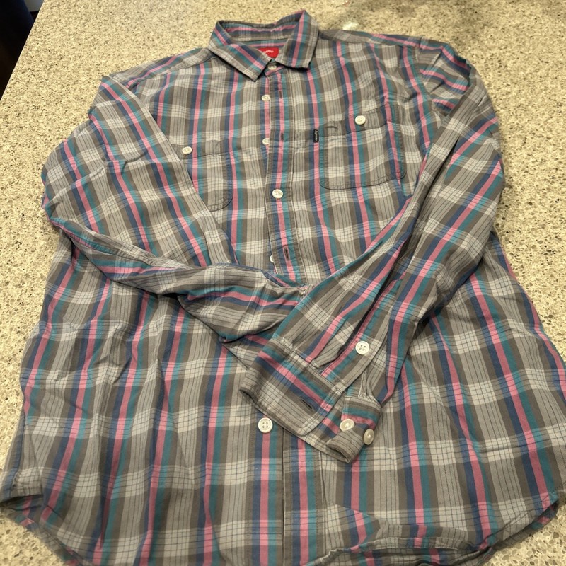 Supreme button down shirt large men