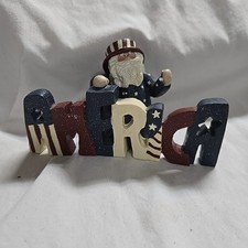July Fourth Decorations/Patriotic Uncle Sam Table Top Decorations Ships Next Day