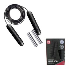 ful Weighted Jump Rope with Removeable Iron Handles