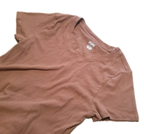 PINK VICTORIA SECRET Brown Fitted Stretch Dress Sz L