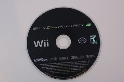 Spider-Man 3 Nintendo Wii USA Disc Only