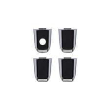 Black Exterior Door Handle Cap Trim Compatible Escalade Tahoe Sierra Chevy GM