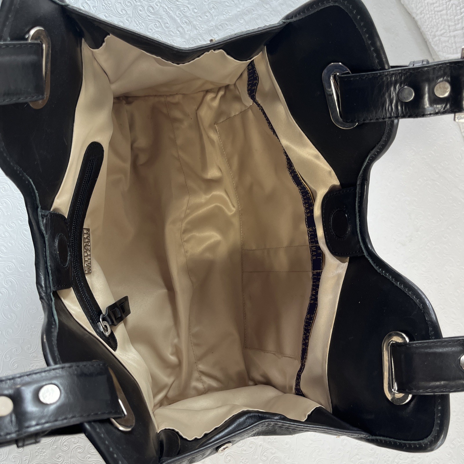 Stuart Weitzman Leather Patchwork Handbag Shoulde… - image 22