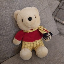 Vintage Rupert The Bear Soft Toy Teddy Grove International Sitting 10” Tall