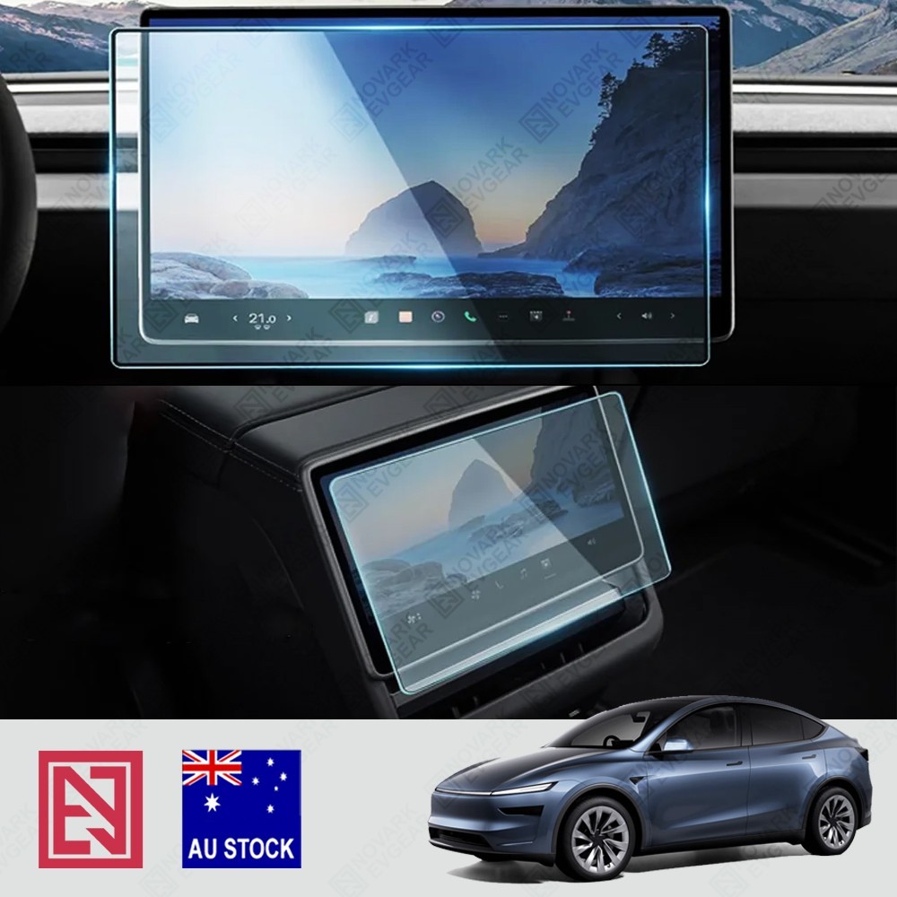 Clear/Matte Tesla Model Y Juniper 2025 15.4" Screen Protector Tempered Glass