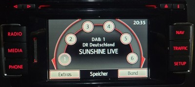 VW Radio RNS 315 DAB+ Bluetooth, Code, Tiguan Touareg Passat Golf