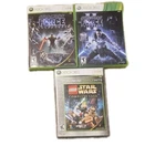 Force Unleashed, Lego Star Wars The Complete Saga, Star Wars Xbox 360 LOT Bundle