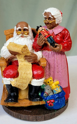 African American Santa & Mrs. Claus- Seymour Mann- Getting Ready For Christmas