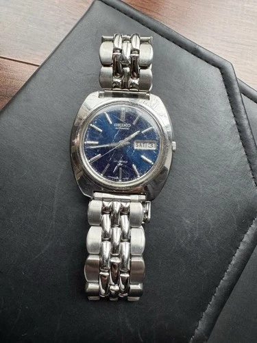 1972 Seiko Mens 7006-7007 17-Jewel Stainless Steel Automatic Day Date Watch 39mm