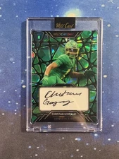 2023 Wild Card Chrome #WCG-18 Christian Gonzalez Autograph Auto /6 RC Patriots