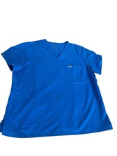 Figs Women  s Catarina One Pocket Scrub Top Blue Size XXL Style 1000211 PO 5700