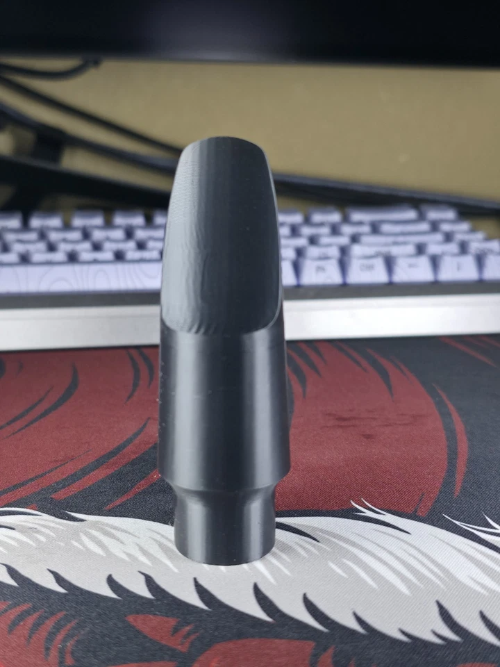 3D Printed Meyer 6M .076" Alto Saxophone Jazz Mouthpiece Black - Image 3 of 3