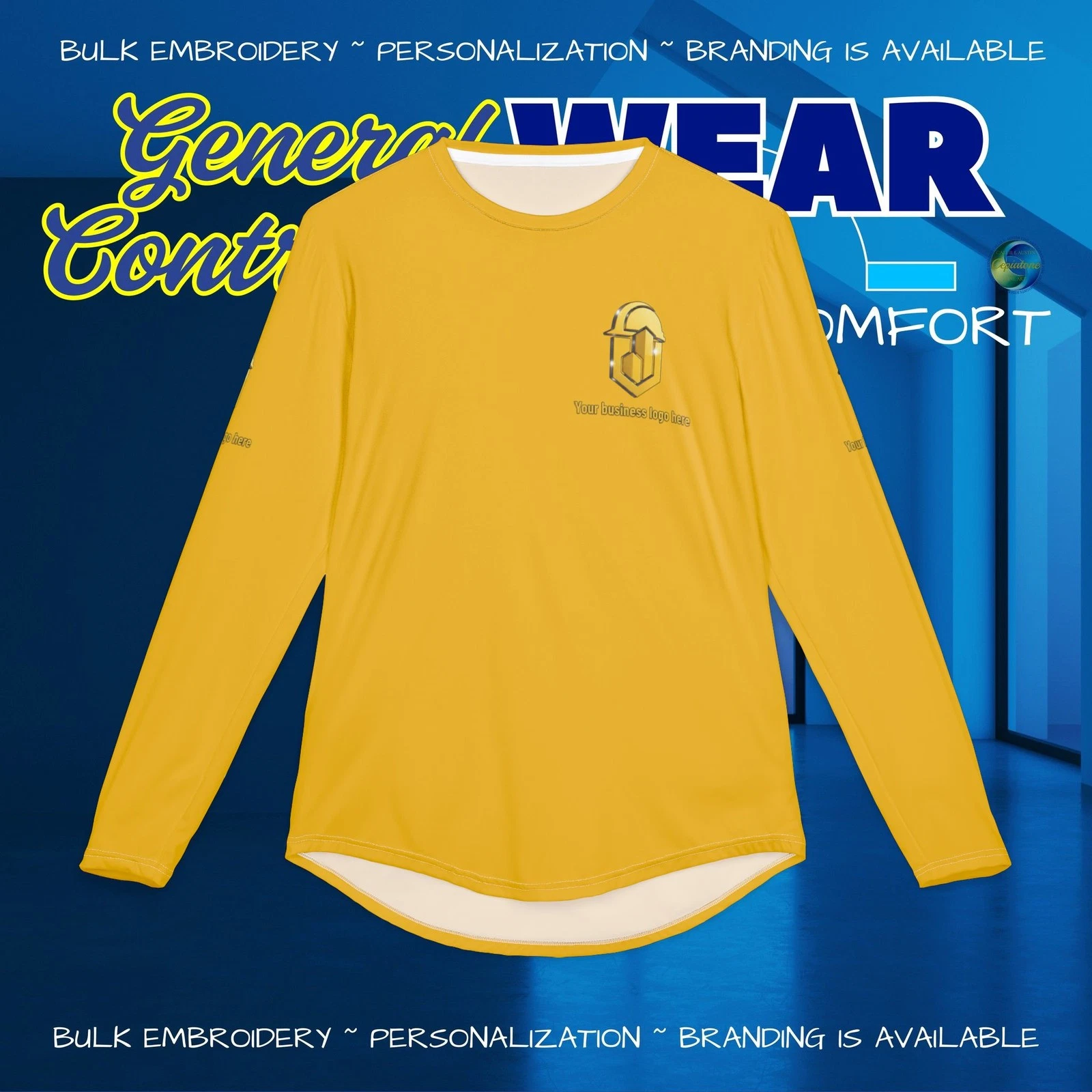Men's UV protection long sleeve shirt (custom colors)