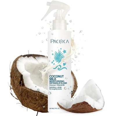 Pacifica Coconut Milk Hair Detangler Spray Leave In Conditioner Vegan 4 oz