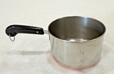 Vtg Revere Ware Copper Bottom Mini Saucepan 1/4 - 1 Cup Measuring Butter Warmer